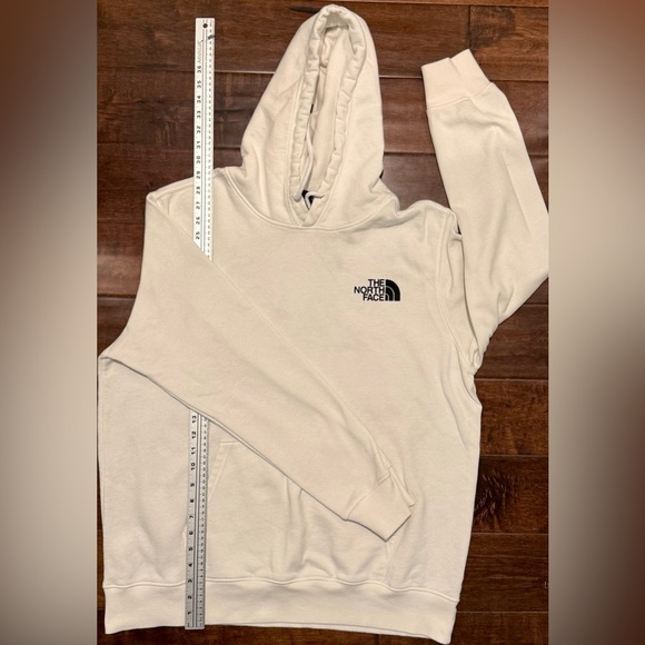 EUC: The North Face Men’s XL White Hoodie Never Stop Exploring Logo Sweatshirt - Picture 6 of 14